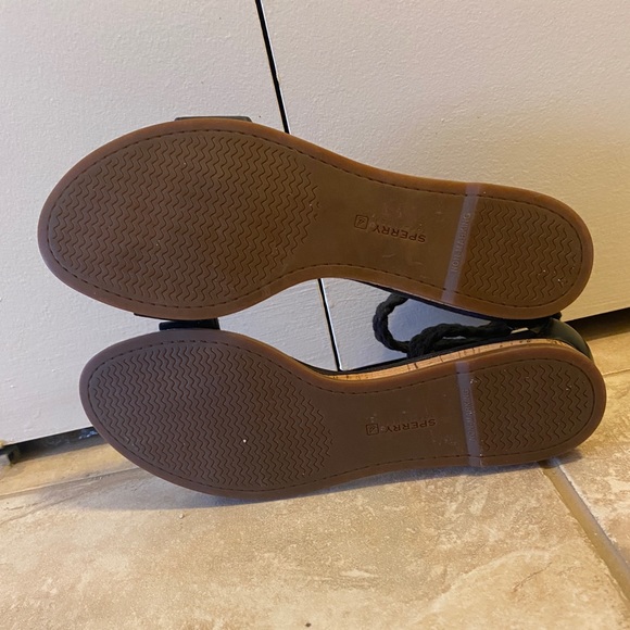 SPERRY TOP SIDER ISHA BLACK WOVEN SANDALS SZ 8 - Picture 8 of 9